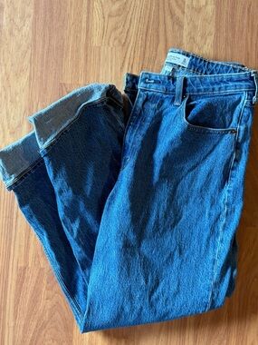 Abercrombie & Fitch Medium Blue High-Rise Denim Jeans
